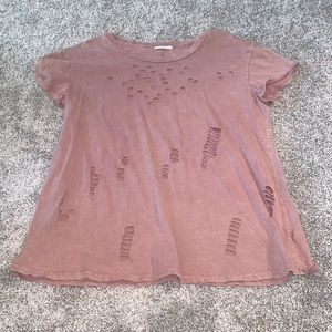 Distressed top size(M)